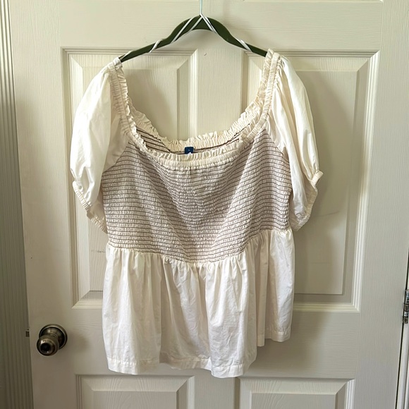 Old Navy Smocked peasant top 3X - Picture 1 of 6